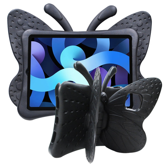 For iPad Air 11 2026 / 2025 / 2024 Butterfly Bracket Kids EVA Shockproof Tablet Case(Black)
