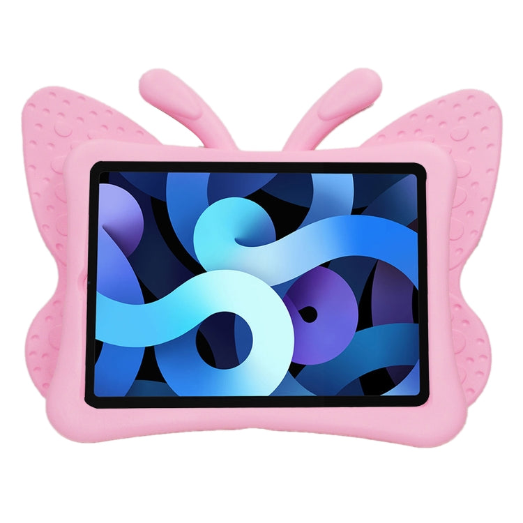 For iPad Air 11 2025 / 2024 Butterfly Bracket Kids EVA Shockproof Tablet Case(Pink) by buy2fix