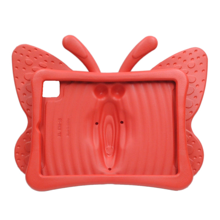 For iPad Pro 11 2025 / 2024 Butterfly Bracket Kids EVA Shockproof Tablet Case(Red) by buy2fix