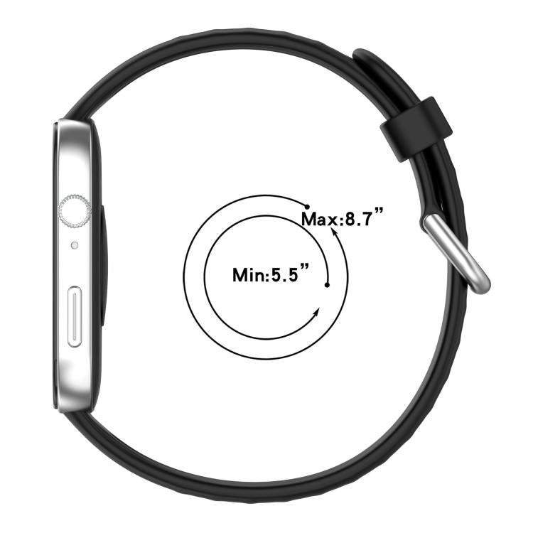 For Huawei Watch Fit4 / Fit4 Pro / Fit3 Silver Buckle Silicone Sports Watch Band(White) by buy2fix