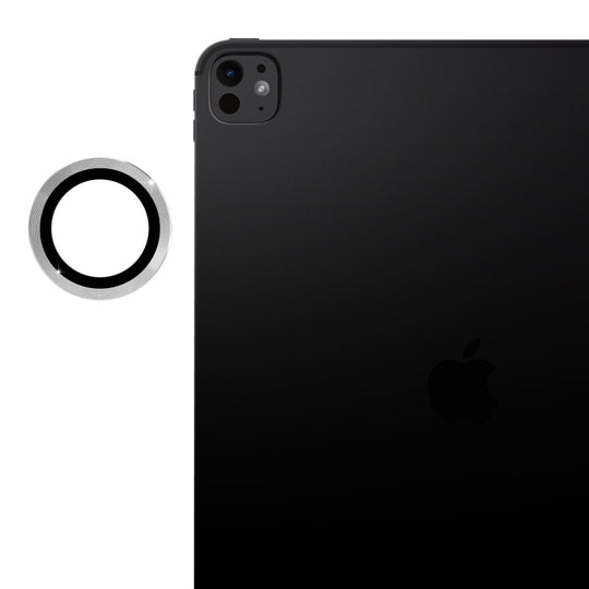 For iPad Pro 11 / 13 2025 / 2024 ENKAY Hat-Prince 9H Rear Camera Lens Aluminium Alloy Tempered Glass Film(Silver)