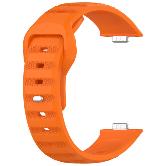 For Huawei Watch Fit 3 Wavy Dot Texture Silicone Sports Watch Band(Orange) by buy2fix