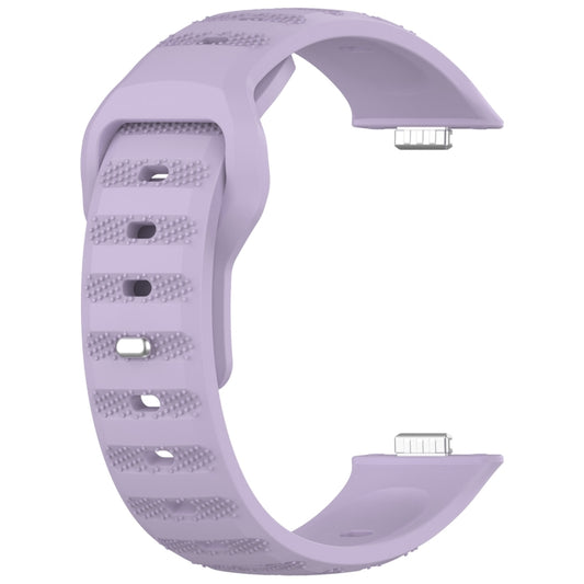 For Huawei Watch Fit 3 Wavy Dot Texture Silicone Sports Watch Band(Purple) by buy2fix