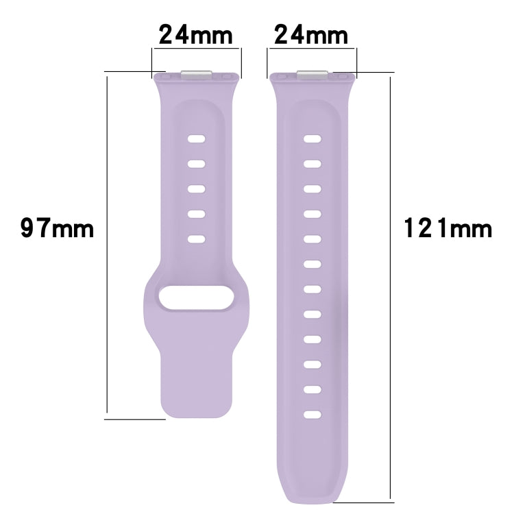 For Huawei Watch Fit 3 Wavy Dot Texture Silicone Sports Watch Band(Purple) - Watch Bands by buy2fix | Online Shopping UK | buy2fix