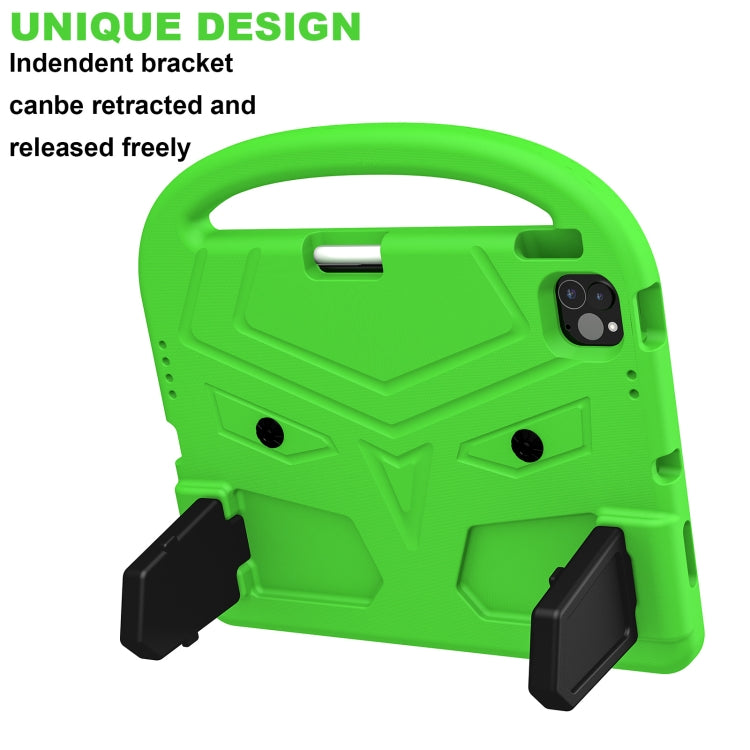 For iPad Air 11 2024 Sparrow Style Shockproof Kickstand EVA Tablet Case(Green) - iPad Air 11 2024 Cases by buy2fix | Online Shopping UK | buy2fix