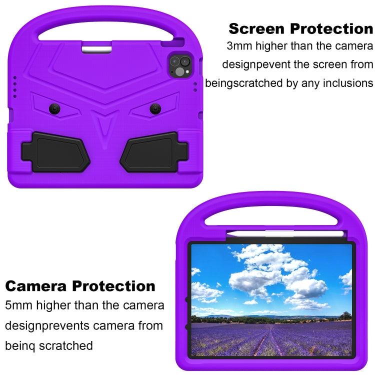 For iPad Pro 11 2024 Sparrow Style Shockproof Kickstand EVA Tablet Case(Purple) - iPad Pro 11 2024 Cases by buy2fix | Online Shopping UK | buy2fix