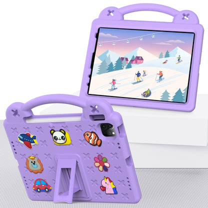 For  iPad Pro 11 2024 Handle Kickstand Children EVA Shockproof Tablet Case(Light Purple) - iPad Pro 11 2024 Cases by buy2fix | Online Shopping UK | buy2fix