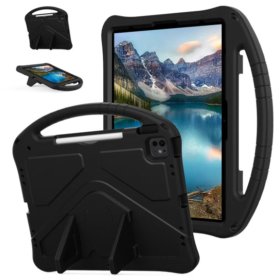 For iPad Air 13 2026 / 2025 / 2024 EVA Shockproof Tablet Case with Holder(Black)