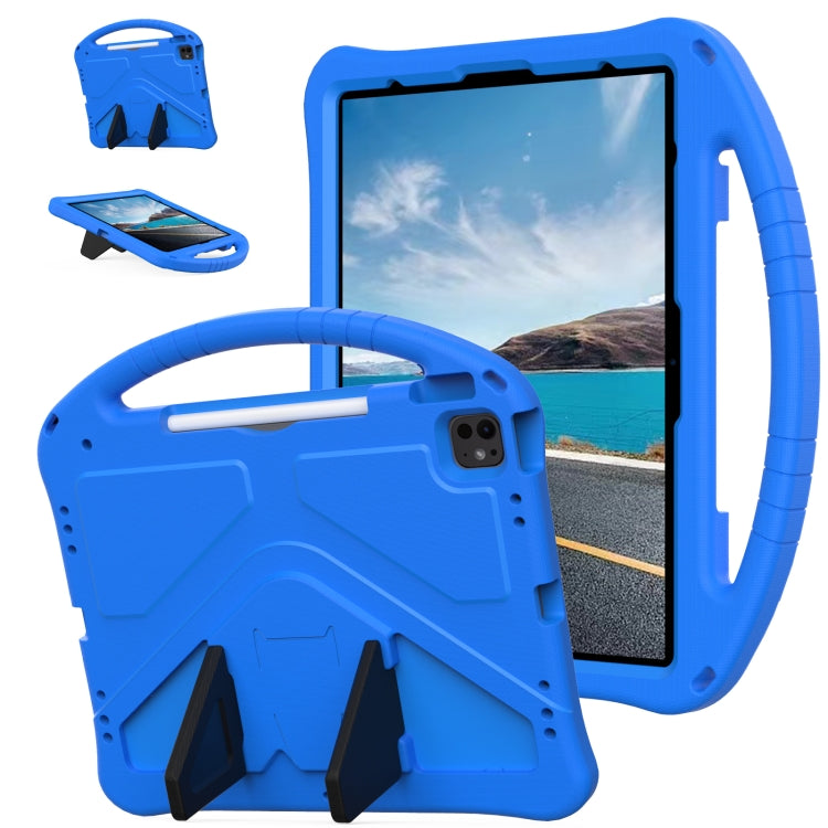 For iPad Air 13 2025 / 2024 EVA Shockproof Tablet Case with Holder(Blue) by buy2fix