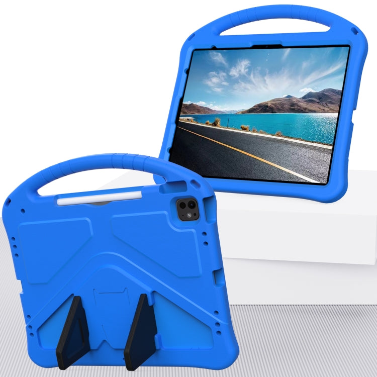 For iPad Air 13 2025 / 2024 EVA Shockproof Tablet Case with Holder(Blue) by buy2fix