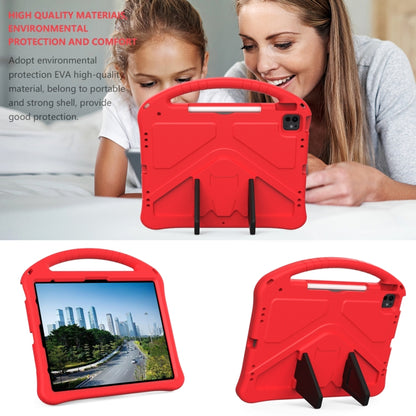 For iPad Air 13 2025 / 2024 EVA Shockproof Tablet Case with Holder(Red) by buy2fix