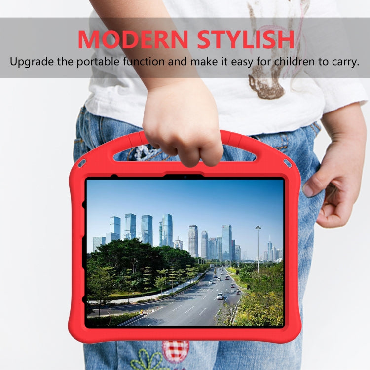 For iPad Air 13 2025 / 2024 EVA Shockproof Tablet Case with Holder(Red) by buy2fix