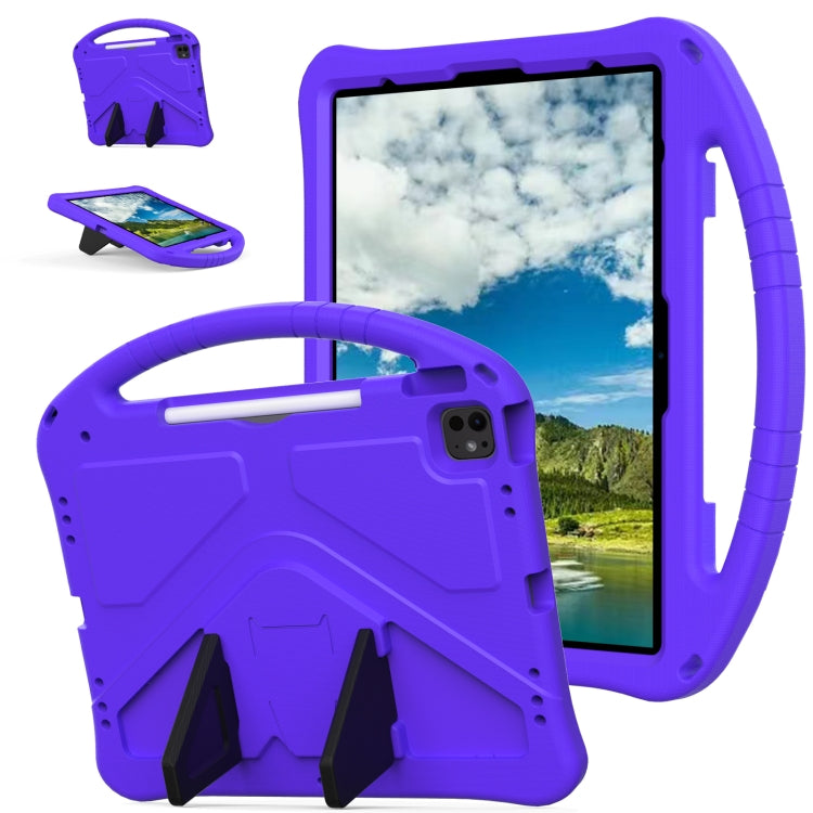 For iPad Air 13 2025 / 2024 EVA Shockproof Tablet Case with Holder(Purple) by buy2fix