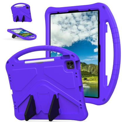 For iPad Air 13 2025 / 2024 EVA Shockproof Tablet Case with Holder(Purple) by buy2fix