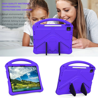 For iPad Air 13 2025 / 2024 EVA Shockproof Tablet Case with Holder(Purple) by buy2fix