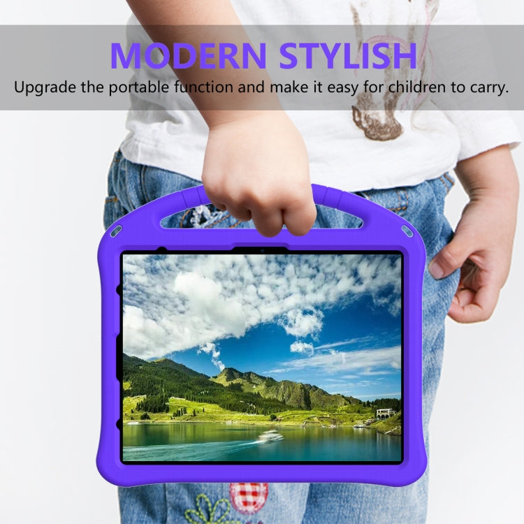 For iPad Air 13 2025 / 2024 EVA Shockproof Tablet Case with Holder(Purple) by buy2fix
