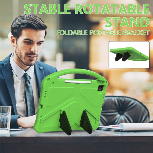 For iPad Air 13 2025 / 2024 EVA Shockproof Tablet Case with Holder(Green) by buy2fix