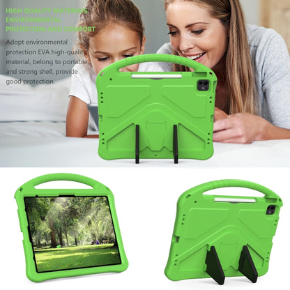 For iPad Air 13 2025 / 2024 EVA Shockproof Tablet Case with Holder(Green) by buy2fix