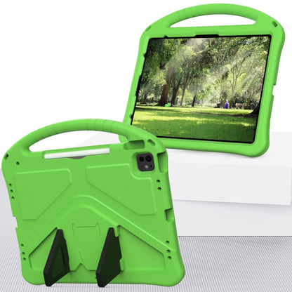 For iPad Air 13 2025 / 2024 EVA Shockproof Tablet Case with Holder(Green) by buy2fix