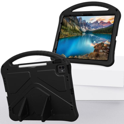 For iPad Pro 13 2025 / 2024 EVA Shockproof Tablet Case with Holder(Black) by buy2fix