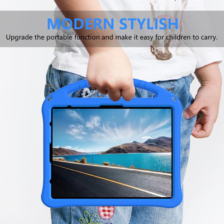 For iPad Pro 13 2025 / 2024 EVA Shockproof Tablet Case with Holder(Blue) by buy2fix