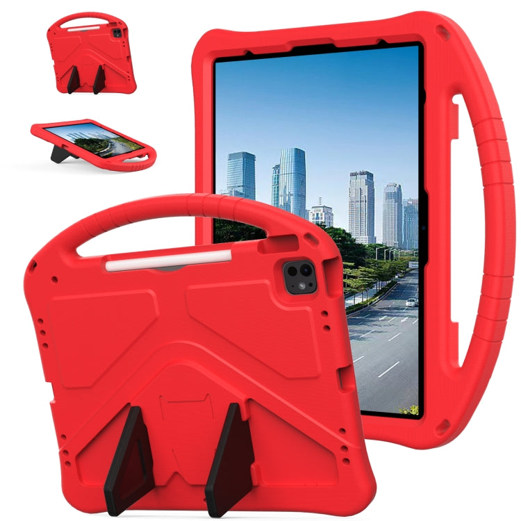 For iPad Pro 13 2025 / 2024 EVA Shockproof Tablet Case with Holder(Red) by buy2fix