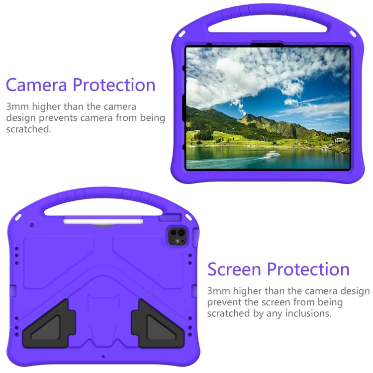 For iPad Pro 13 2024 EVA Shockproof Tablet Case with Holder(Purple) - iPad Pro 13 2024 Cases by buy2fix | Online Shopping UK | buy2fix