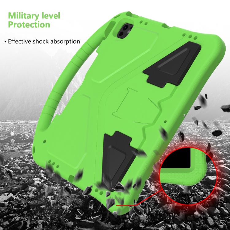 For iPad Pro 13 2025 / 2024 EVA Shockproof Tablet Case with Holder(Green) by buy2fix