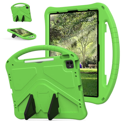 For iPad Pro 13 2025 / 2024 EVA Shockproof Tablet Case with Holder(Green) by buy2fix
