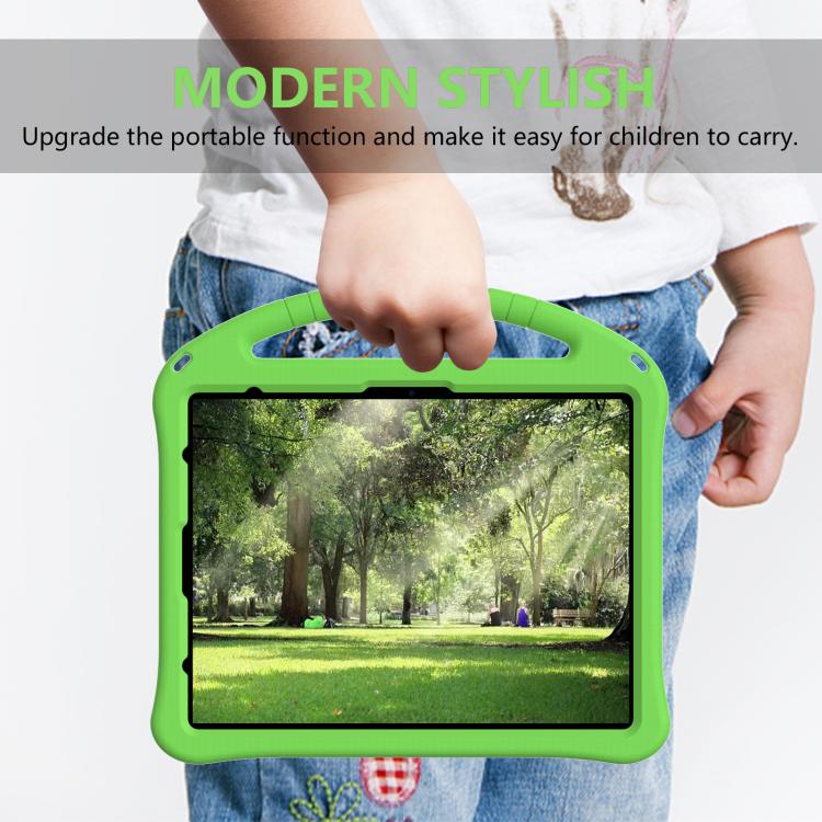 For iPad Pro 13 2025 / 2024 EVA Shockproof Tablet Case with Holder(Green) by buy2fix