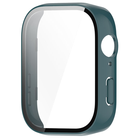 For Huawei Watch Fit 3 PC + Tempered Film Integrated Watch Protective Case(Dark Green) by buy2fix