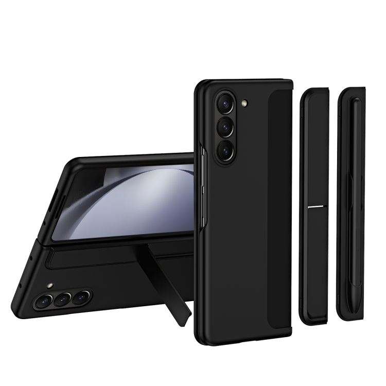 For Samsung Galaxy Z Fold6 5G 2 in 1 Holder Shockproof Phone Case with Pen Slot(Black) - Galaxy Z Fold6 5G Cases by buy2fix | Online Shopping UK | buy2fix
