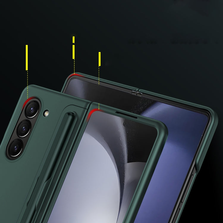 For Samsung Galaxy Z Fold6 5G 2 in 1 Holder Shockproof Phone Case with Pen Slot(Black) - Galaxy Z Fold6 5G Cases by buy2fix | Online Shopping UK | buy2fix