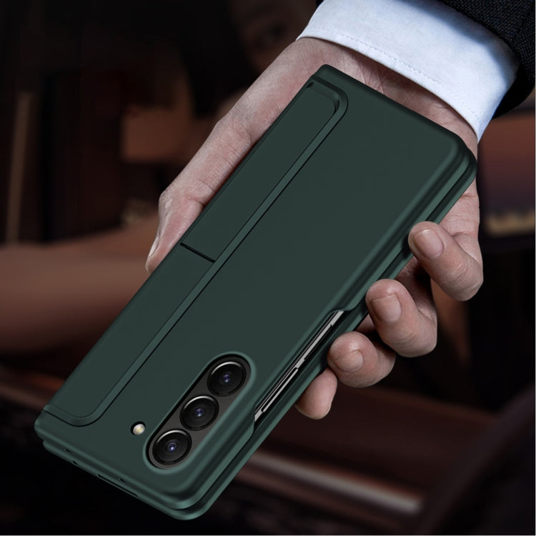 For Samsung Galaxy Z Fold6 5G 2 in 1 Holder Shockproof Phone Case with Pen Slot(Teal) - Galaxy Z Fold6 5G Cases by buy2fix | Online Shopping UK | buy2fix
