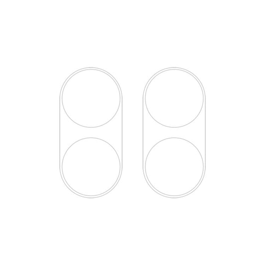 For vivo Y03 Global 2pcs ENKAY Hat-Prince 9H Rear Camera Lens Tempered Glass Film(Transparent) by ENKAY