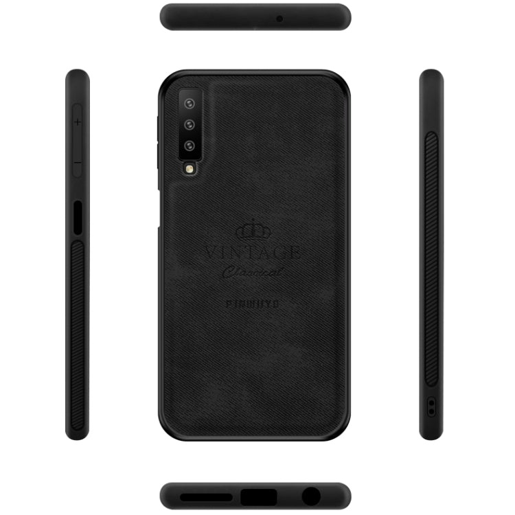 PINWUYO Shockproof Waterproof Full Coverage PC + TPU + Skin Protective Case for Galaxy A7 2018/A750(Black) - Galaxy Phone Cases by PINWUYO | Online Shopping UK | buy2fix