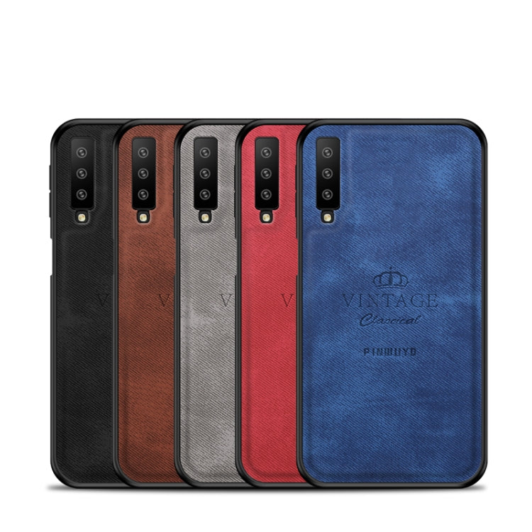 PINWUYO Shockproof Waterproof Full Coverage PC + TPU + Skin Protective Case for Galaxy A7 2018/A750(Blue) - Galaxy Phone Cases by PINWUYO | Online Shopping UK | buy2fix