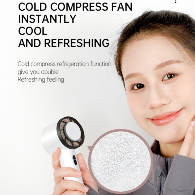 WX-625 Cold Compress Function Portable Mini Summer Fan Handheld Cooling Fan(White) - Electric Fans by buy2fix | Online Shopping UK | buy2fix