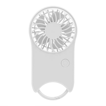 F12 3 Wind Speed Outdoor Summer Cooling Fan Hanging Buckle Mini Handheld Fan(White) - Electric Fans by buy2fix | Online Shopping UK | buy2fix