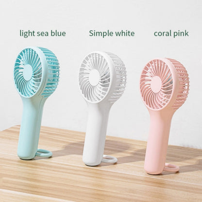 S13 Portable Summer Cooling Fan Hanging Buckle Mini 3 Wind Speed Handheld Fan(Pink) - Electric Fans by buy2fix | Online Shopping UK | buy2fix