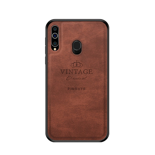 PINWUYO Shockproof Waterproof Full Coverage PC + TPU + Skin Protective Case for Galaxy A60(Brown) - Galaxy Phone Cases by PINWUYO | Online Shopping UK | buy2fix