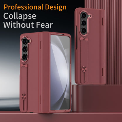 For Samsung Galaxy Z Fold6 5G All-inclusive Shockproof Phone Case with Holder(Red) - Galaxy Z Fold6 5G Cases by buy2fix | Online Shopping UK | buy2fix