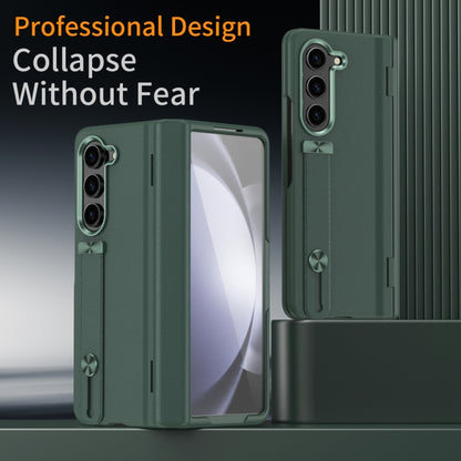 For Samsung Galaxy Z Fold6 5G All-inclusive Shockproof Phone Case with Holder(Green) - Galaxy Z Fold6 5G Cases by buy2fix | Online Shopping UK | buy2fix