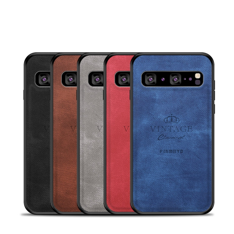 PINWUYO Shockproof Waterproof Full Coverage PC + TPU + Skin Protective Case for Galaxy S10 5G(Brown) - Galaxy Phone Cases by PINWUYO | Online Shopping UK | buy2fix