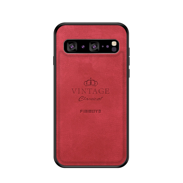 PINWUYO Shockproof Waterproof Full Coverage PC + TPU + Skin Protective Case for Galaxy S10 5G(Red) - Galaxy Phone Cases by PINWUYO | Online Shopping UK | buy2fix