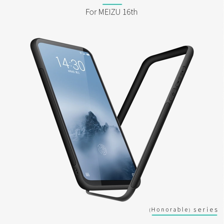 PINWUYO Shockproof Waterproof Full Coverage PC + TPU + Skin Protective Case for Meizu 16th(Gray) - Meizu by PINWUYO | Online Shopping UK | buy2fix