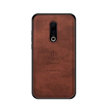 PINWUYO Shockproof Waterproof Full Coverage PC + TPU + Skin Protective Case for Meizu 16th(Brown) - Meizu by PINWUYO | Online Shopping UK | buy2fix