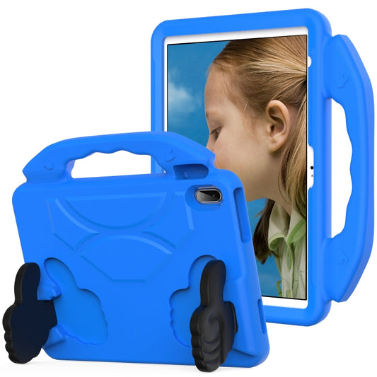 For iPad Air 11 2025 / 2024 Children EVA Shockproof Tablet Case with Thumb Bracket(Blue) by buy2fix