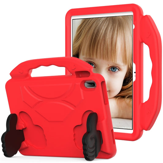 For iPad Air 11 2025 / 2024 Children EVA Shockproof Tablet Case with Thumb Bracket(Red) by buy2fix