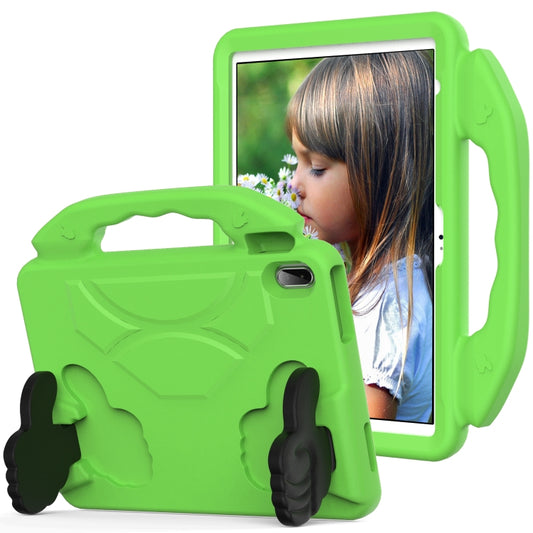 For iPad Air 11 2025 / 2024 Children EVA Shockproof Tablet Case with Thumb Bracket(Green) by buy2fix